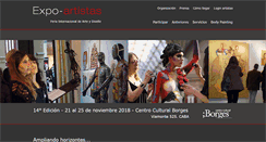 Desktop Screenshot of expoartistas.com.ar